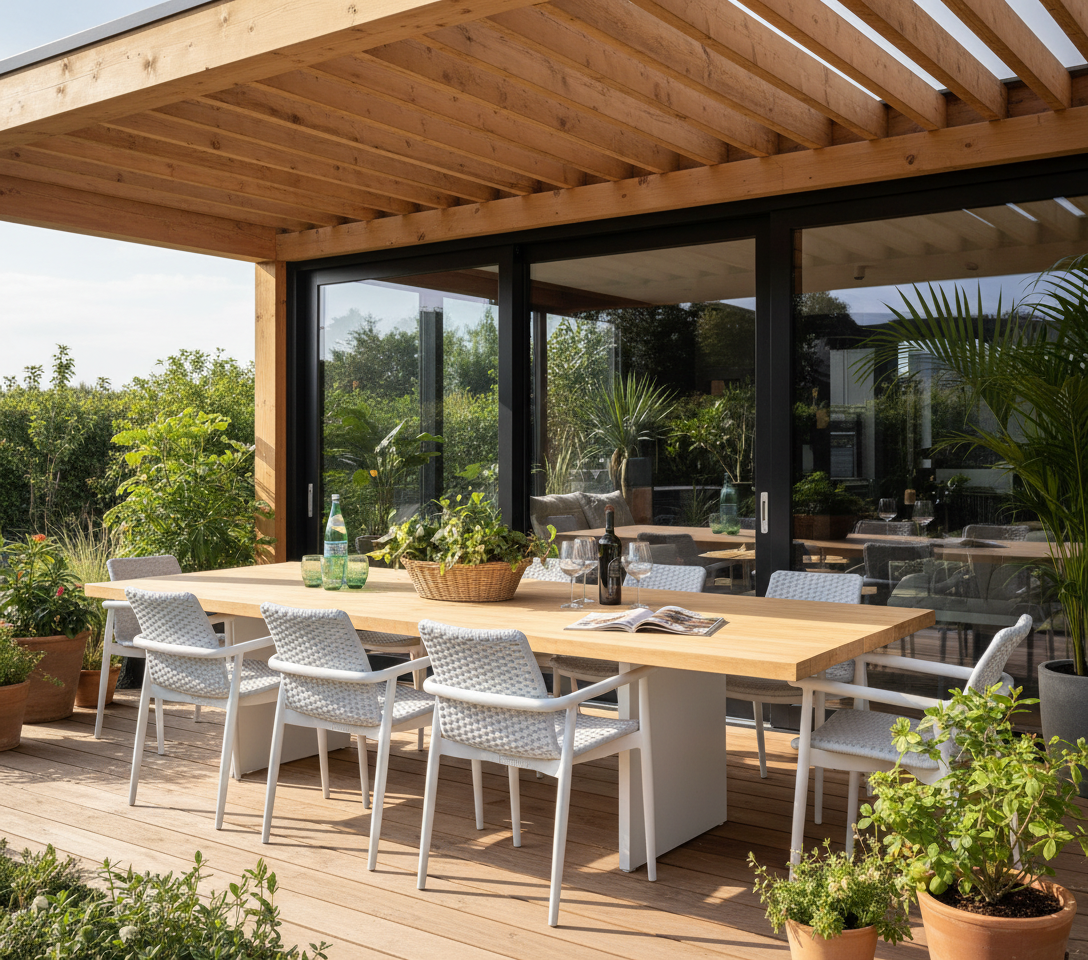 Plank | Picasso 9-delige tuinset