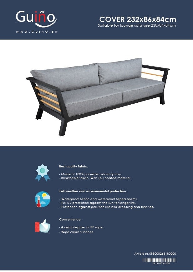 COVER 232x86x84cm