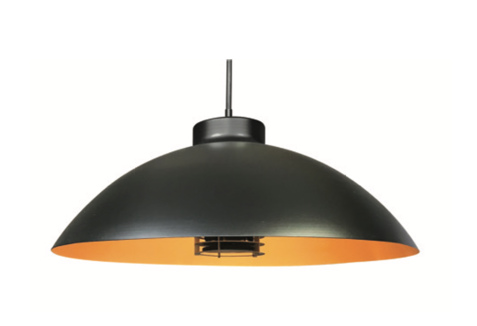 heatsail dome zwart hanglamp