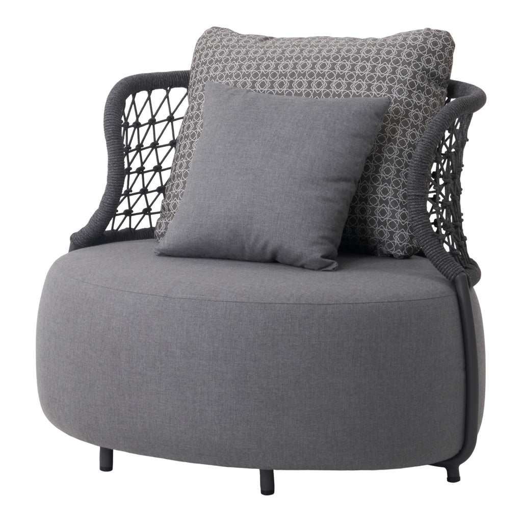 Luna Loungechair sunbrella grey