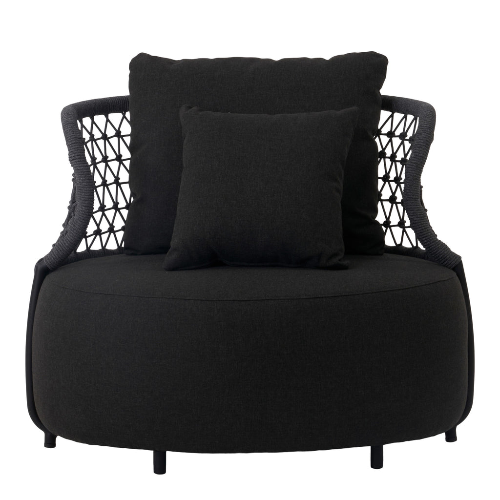 Luna Loungechair Sunproof black