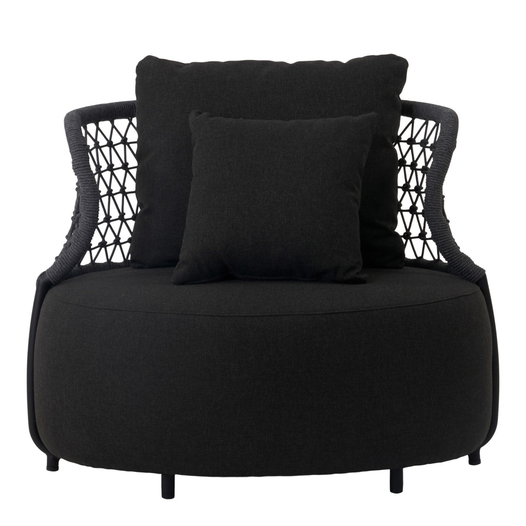Luna Loungechair Sunproof black