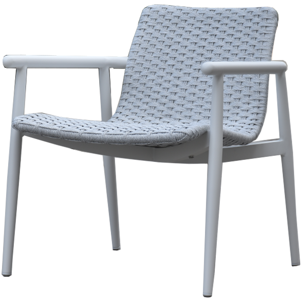 picasso lounge chair alu wit-silver