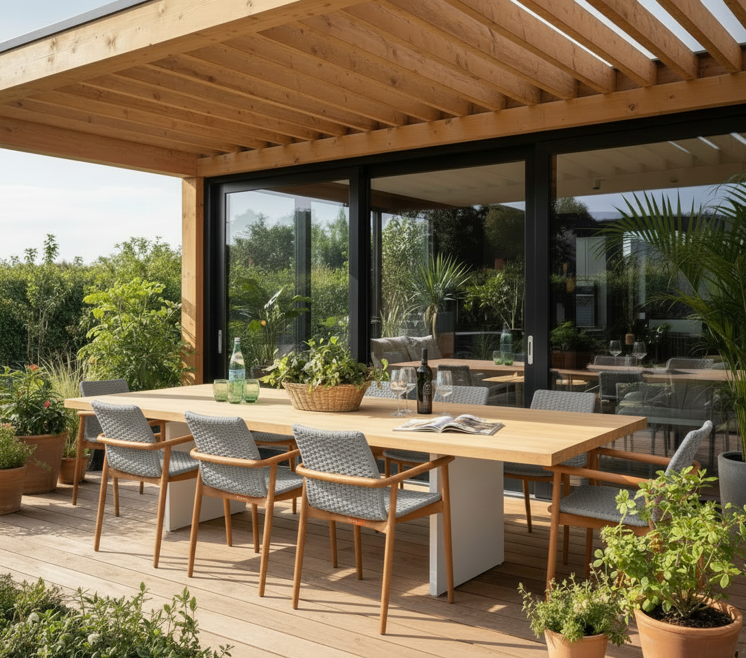 Plank | Picasso 9-delige tuinset